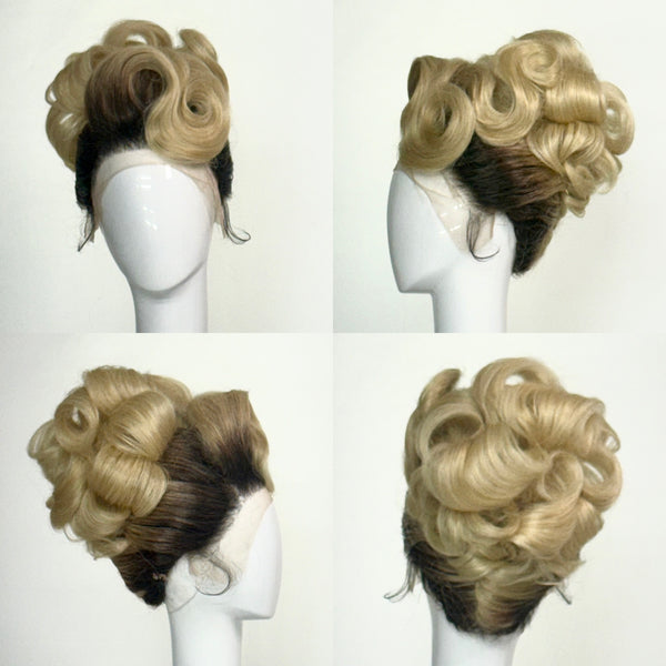 Rooted Blonde Updo PRE-STYLED WIG
