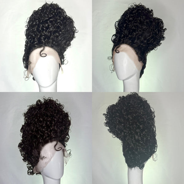 BRUNETTE CURLY UPDO PRE-STYLED WIG