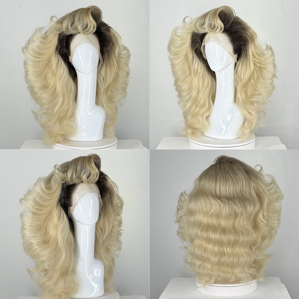 ROOTED PEARL BLONDE PRE-STYLED WIG