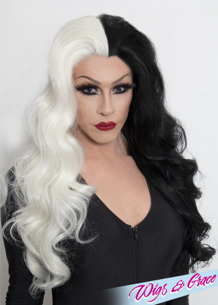 VILLAINESS APHRODITE - Wigs and Grace , drag queen wig, drag queen, lace front wig, high quality wig, rupauls drag race wig, rpdr wig, kim chi wig