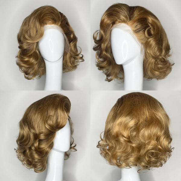 GOLDEN AUBURN MARILYN PRE-STYLED WIG