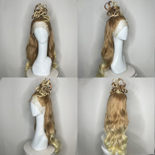 BLONDE SCULPTURAL PRE-STYLED WIG