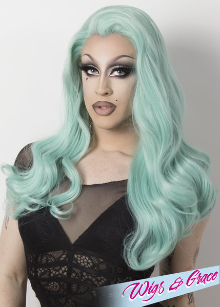 MINT APHRODITE - Wigs and Grace , drag queen wig, drag queen, lace front wig, high quality wig, rupauls drag race wig, rpdr wig, kim chi wig